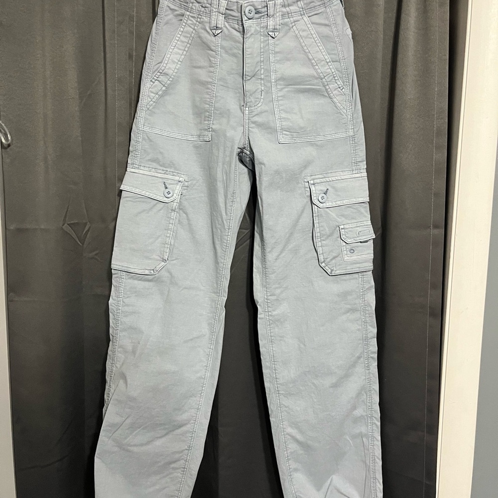 American Eagle Outfitters Light Blue Cargo Pants Relaxed Fit
